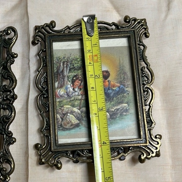 Vintage Italy Home Decor Set Frames and Rose Linen - Picture 11 of 16